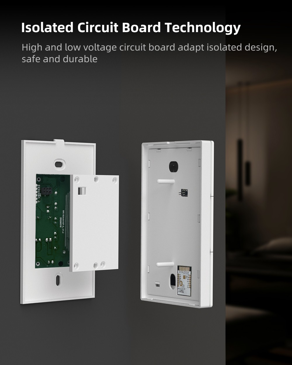 Smart Wi-Fi Light Switch WiFi - 3 Gang - QT-TS60-US-W3 - Image 3